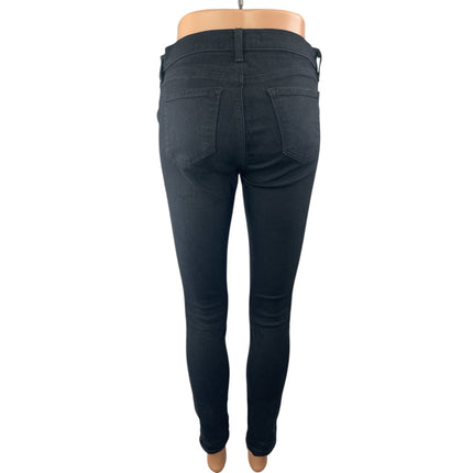 J Brand Women's Black Low Rise Slim Fit Stretch Skinny Leg Denim Jeans Pants 25