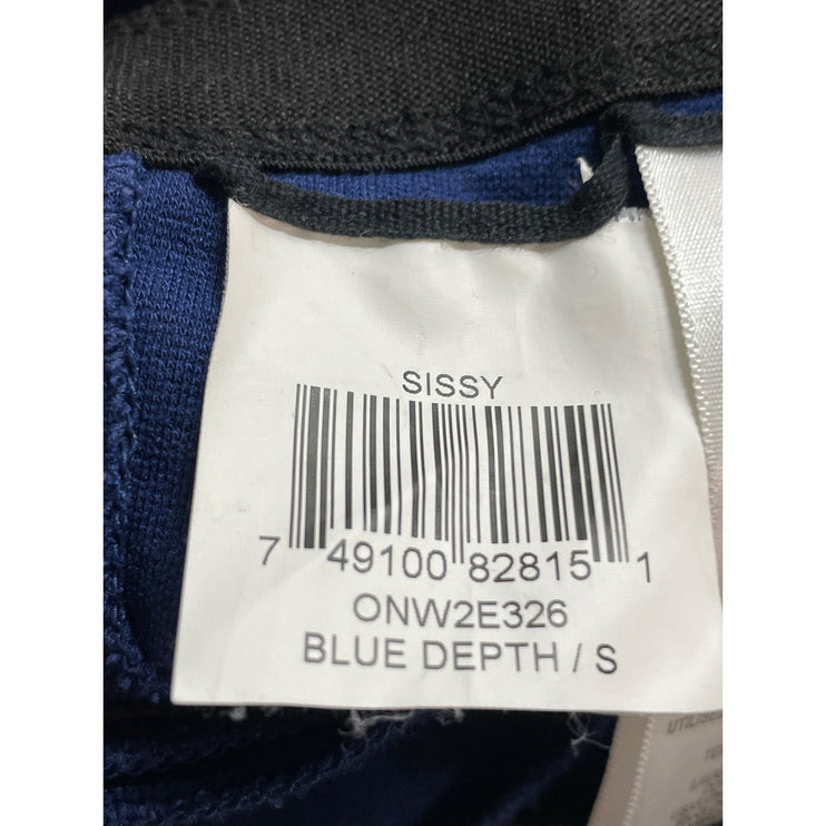 BCBGMaxazria Sissy Women's Blue Zip Pocket Slit Skinny Leggings Pants Size S