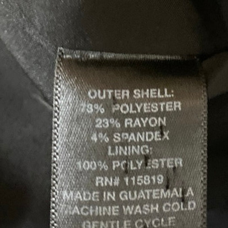 Worthington Women's Black High Waisted Zipper Knee Length Pencil Skirt Size 6P