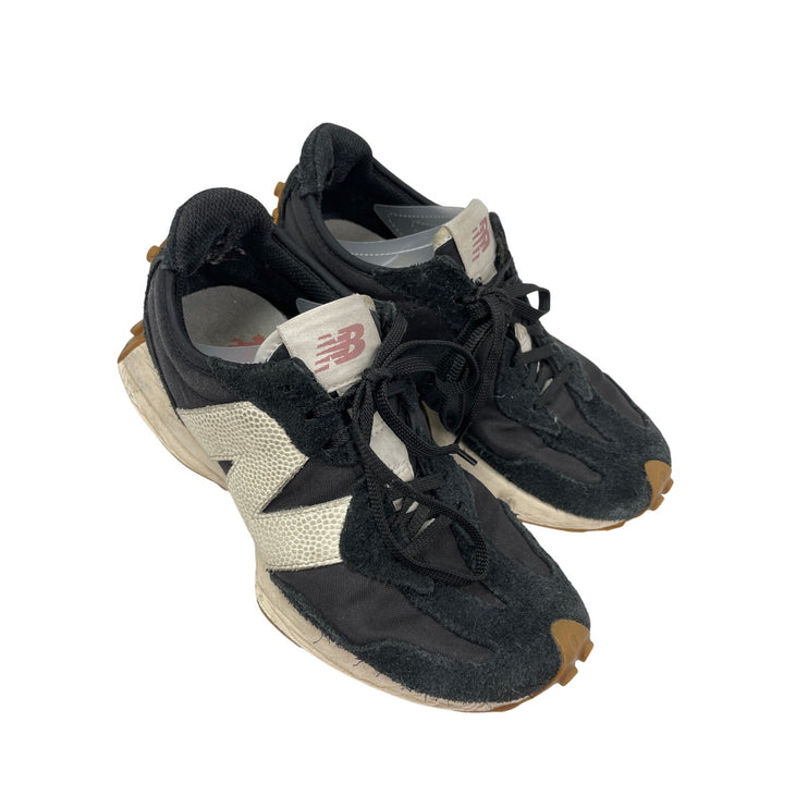 New Balance 327 Unisex Black Suede Lace Up Low Top Athletic Sneakers Shoes 7.5