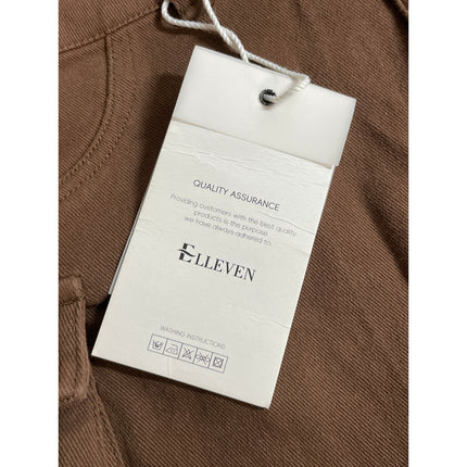 NEW Elleven Women's Brown High Waisted Cargo Utility Mini A Line Skirt Size XL