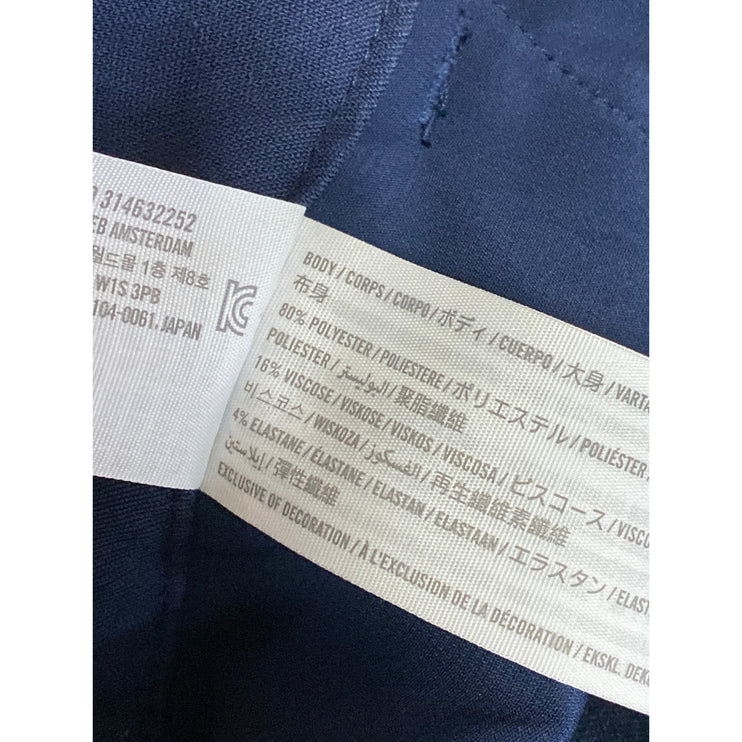 Abercrombie & Fitch Women's Navy Blue High Rise Cargo Wide Leg Trousers Pants 29