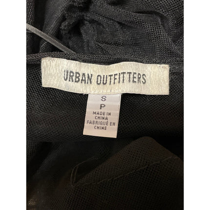 Urban Outfitters Black Tulle Sheer Sleevelee Cami Camisole Maxi Coverup Dress SP