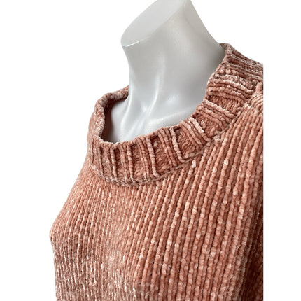 Sanctuary Women's Coral Long Sleeve Round Neck Knit Pullover Sweater Top Size M