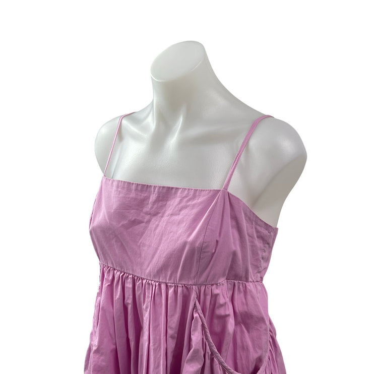 Urban Outfitters Pink Sleeveless Pockets Mini Cami Tank Flare A-Line Dress Sz M