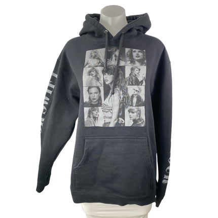 Taylor Swift The Eras Tour Black Long Sleeve Hoodie Sweater Sweatshirt Top Sz M