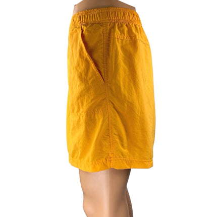 Columbia Men's Yellow Elastic Waist Pockets Windbtreaker Sweat Shorts Size XXL
