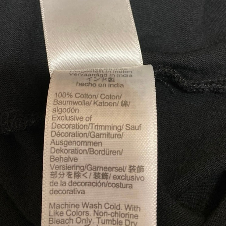 J.Crew Women's Black Smocked Ruffle Frill Long Sleeve Cotton Blouse Top Size S