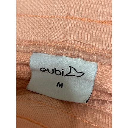 Eubi Women's Pink Cotton High Rise Casual Activewear Athletic Sweat Shorts Sz M