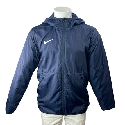 Nike Men's Blue Hoodie Hooded Full Zip Long Sleeve Outdoor Windbreaker Jacket M