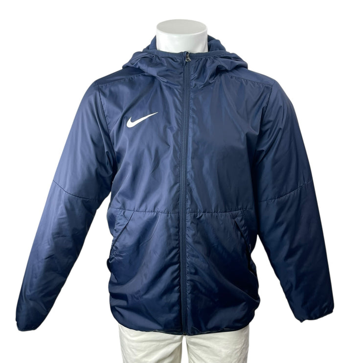 Nike Men's Blue Hoodie Hooded Full Zip Long Sleeve Outdoor Windbreaker Jacket M
