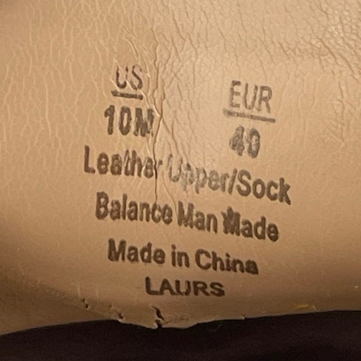 Sam Edelman Laurs Black Leather Chunky Lug Sole Slip On Platform Loafer Shoes 10