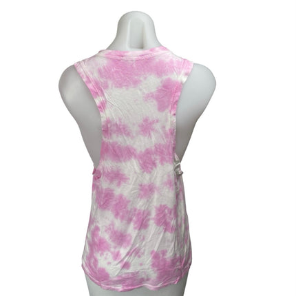 EleVen by Venus Williams Pink Tie Dye Sleeveless Racerback Activewear Tank Top L