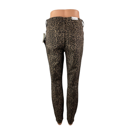 NEW William Rast Wild Cheetah Leopard Beige High Rise Skinny Denim Jeans Size 29