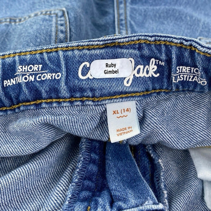 Lot of 3 Cat & Jack Girls Multicolor Distressed Cut Off Denim Jeans Shorts Sz XL