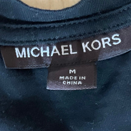 Michael Kors Men's Black V Neck Short Sleeve Casual Tee Basic T-Shirt Top Size M