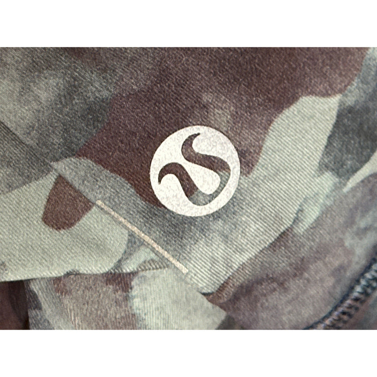 Lululemon Women's Camo Camouflage Mid Rise Yoga Workout Athletic Biker Shorts S