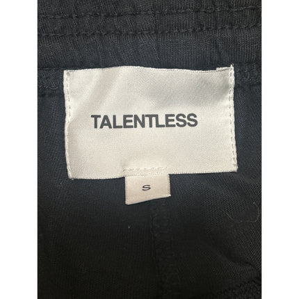 Talentless Women's Black High Waisted Pull On Athletic Mini Sweat Shorts Size S