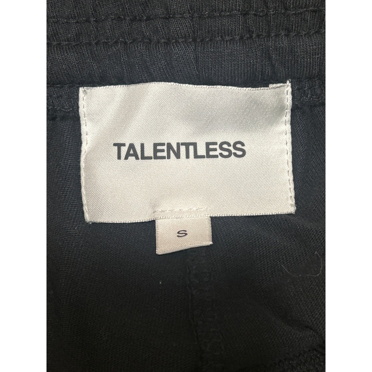 Talentless Women's Black High Waisted Pull On Athletic Mini Sweat Shorts Size S
