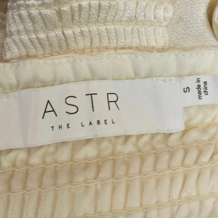 ASTR The Label Cream Sleeveless Cowl Neck Cami Camisole Tank Crop Top Size S