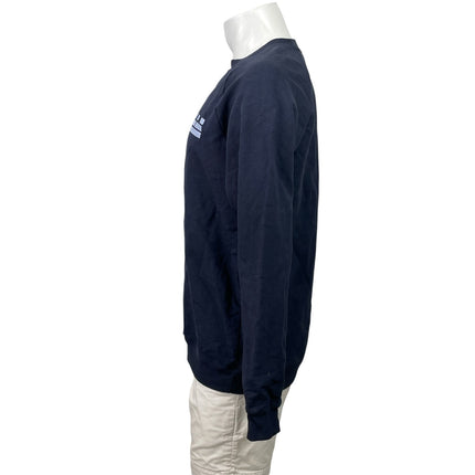 Brook Linen Men's Long Sleeve Logo Crew Neck Casual Sweatshirt Sweater Top Sz M