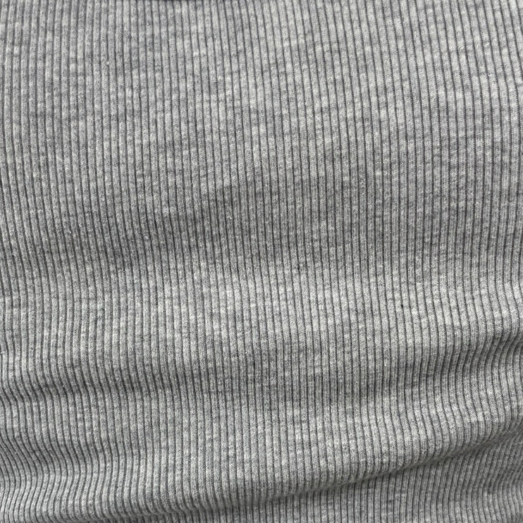 John Galt Saint Barth Women's Gray Ribbed Graphic Sleeveless Crop Tank Top Sz S