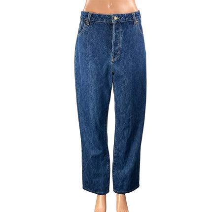 Rolla's Women's Blue High Rise Regular Fit Classic Straight Denim Jeans Pants 30