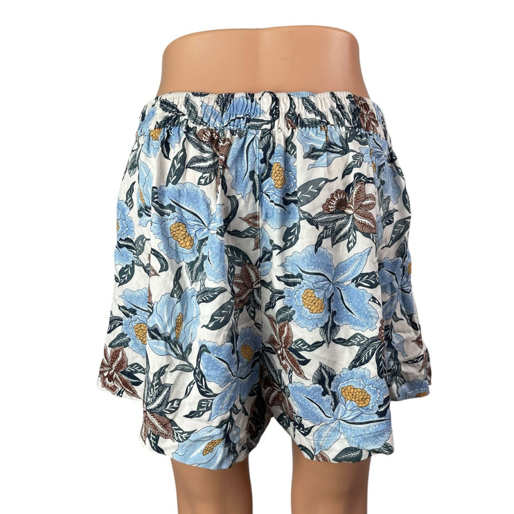 Old Navy Women's Multicolor Floral Scalloped High Rise Casual Summer Shorts Sz M