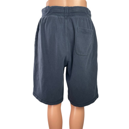 H&M Women's Navy Blue Drawstring High Rise Straight Bermuda Lounge Shorts Size M