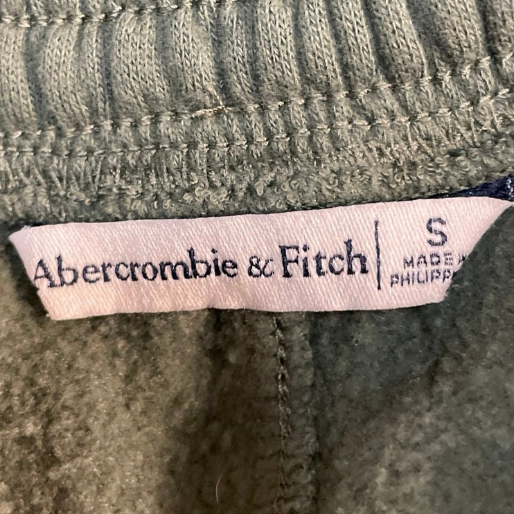 Abercrombie & Fitch Women's Green High Waisted Tapered Leg Cargo Sweatpants Sz S