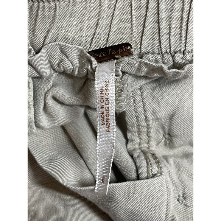 Free People Womens Gray High Rise Belted Cargo Jogger Trousers Pants Size 6