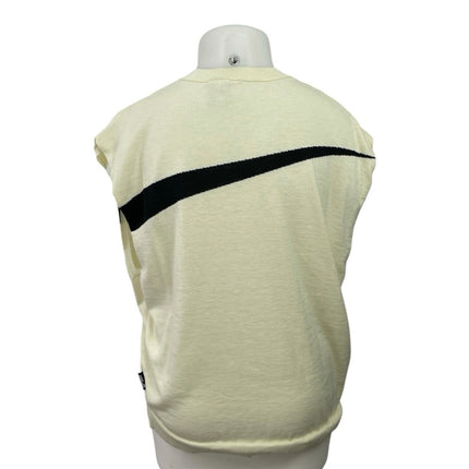 Nike Sportswear Big Swoosh Graphic Logo V Neck Sleeveless Sweater Vest Top Sz XL