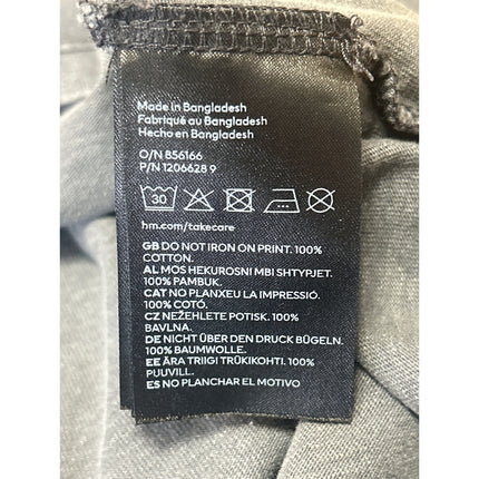 H&M Women's Gray Nirvana Graphic Print Short Sleeve Band T Shirt Tee Top Size M