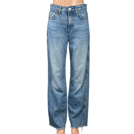 Reformation Val 90s Mid Rise Straight Leg Women's Blue Denim Jeans Size 25