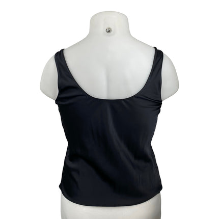 Abercrombie & Fitch Women's Black Scoop Neck Sleeveless Corset Cami Tank Top M