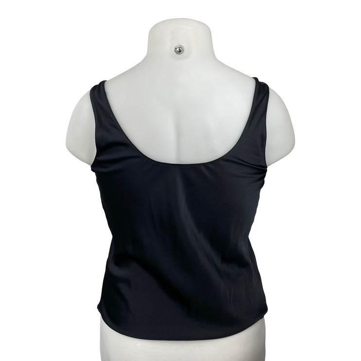Abercrombie & Fitch Women's Black Scoop Neck Sleeveless Corset Cami Tank Top M