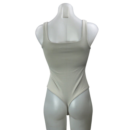 Bundle of 2 Aritzia Babaton Gray Blue Square Neck Thong Tank Bodysuit Top Size S