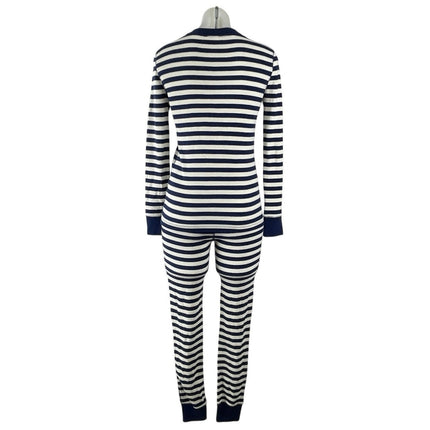 NEW J.Crew Waffle Henley Stripe Long Sleeve Leggings Pajama Sleepwear Set Sz XS