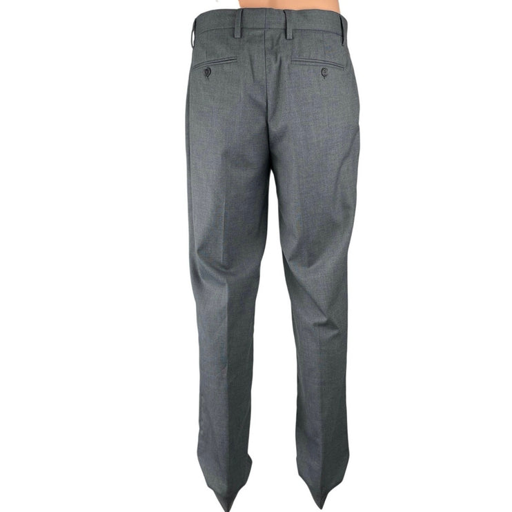 Banana Republic Mens Gray Tailored Fit Straight Mid Rise Trousers Dress Pants 33