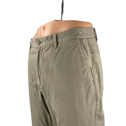 Bonobos Men Tan Beige Khaki Slim Fit Straight Chino Dress Trousers Pants Size 35