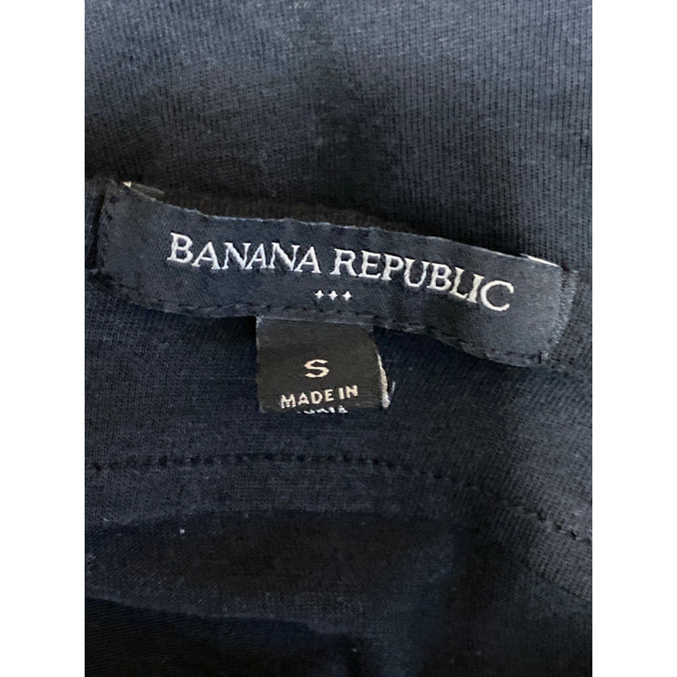 Banana Republic Women's Black Bateau Neck Long Balloon Sleeve Blouse Top Size S