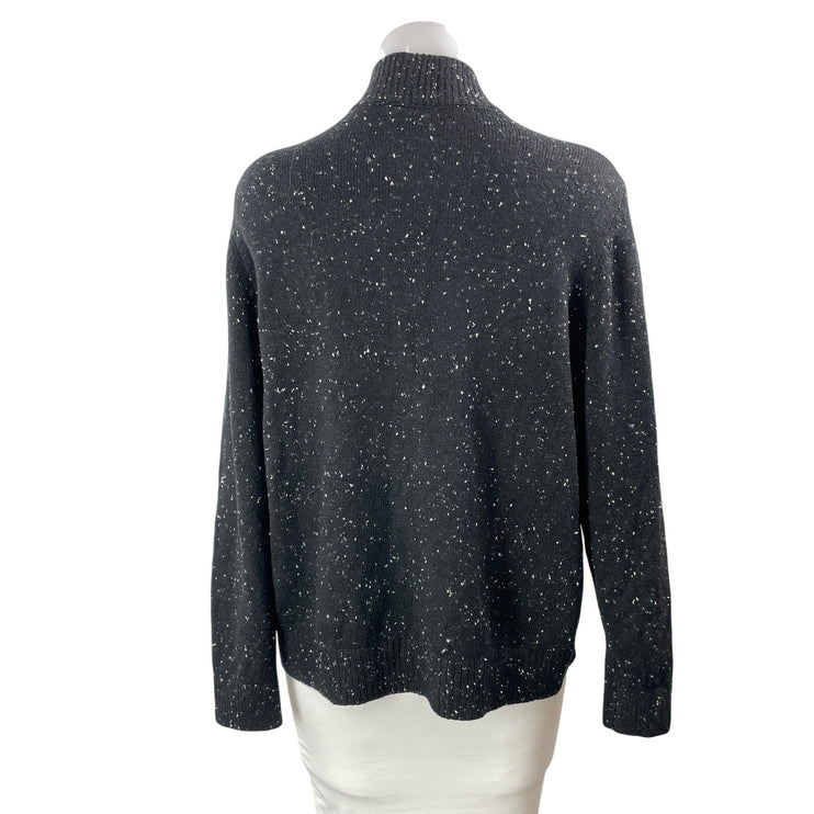 Ann Taylor LOFT Women's Black Bear Snow Christmas Knit Sweater Top Size XLP
