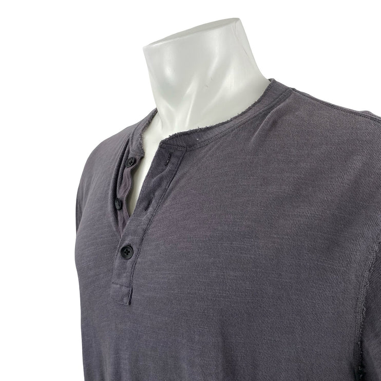 Rag & Bone Classic Flame Long Sleeve Sweater Sweatshirt Henley T-Shirt Top XL
