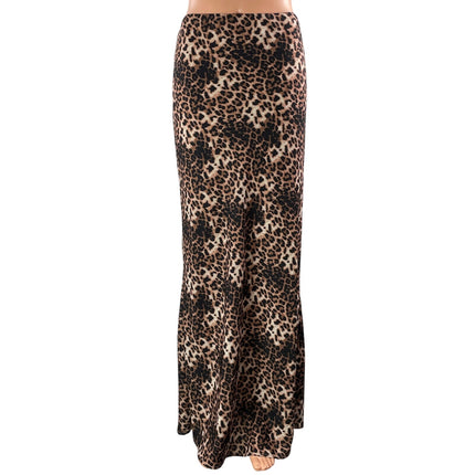 Princess Polly Leopard Animal Print High Waisted Pencil Maxi Skirt Size 10