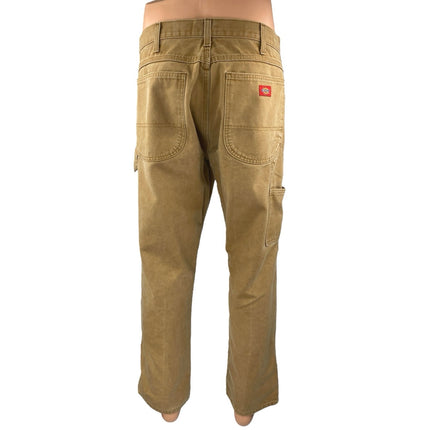 Dickies Men's Tan Mid Rise Chino Khaki Straight Leg Casual Pants Size 34x30