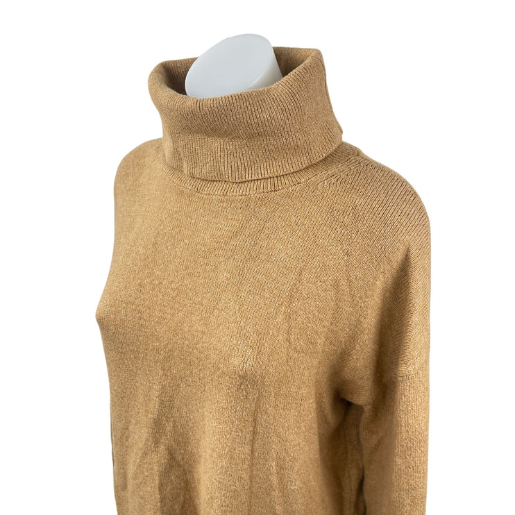Banana Republic Women's Tan Brown Turtle Neck Long Sleeve Sweater Top Size XS