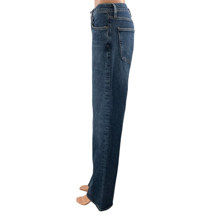 NEW Agolde Harper Women's Blue Mid Rise Relaxed Straight Denim Jeans Size 27