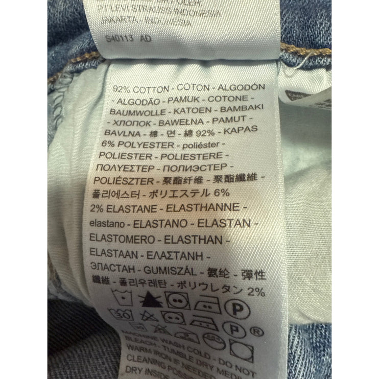 Levi's 721 Women's Blue High Rise Skinny Medium Wash Denim Jeans Pants Size 25