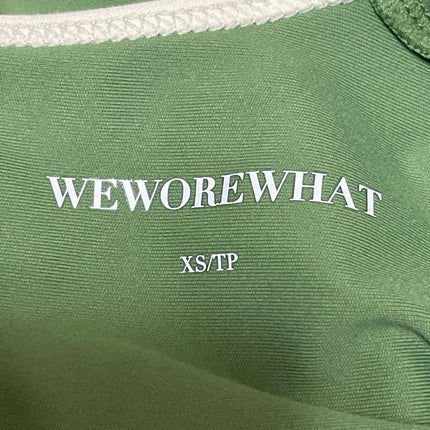 WeWoreWhat Women's Green Sleeveless Athletic Activewear Tennis Mini Dress Sz XS