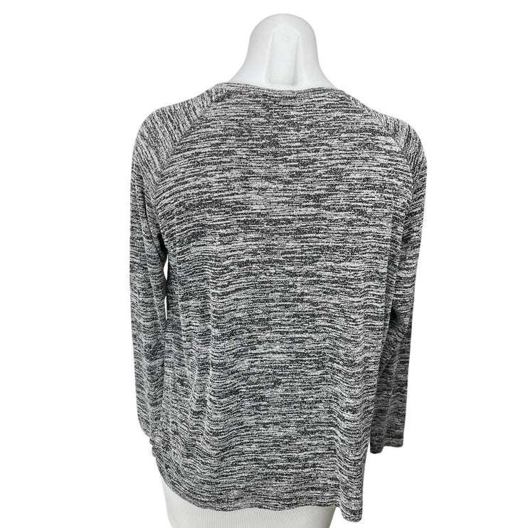 Club Monaco Women's Gray Heather Knit Long Sleeve Pullover Sweater Top Size XS